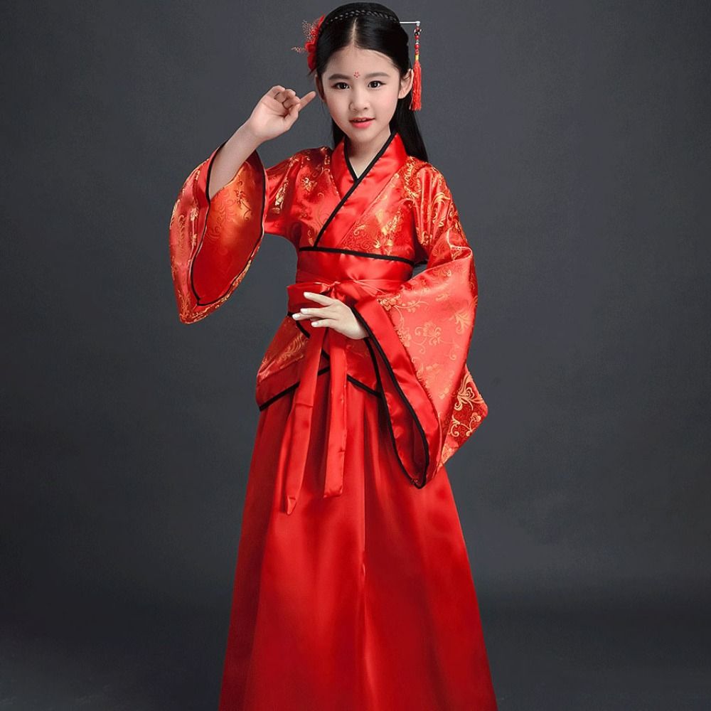 Kids Ethnic Fashion - 패션 민족 어린이 고대 의상 인쇄된