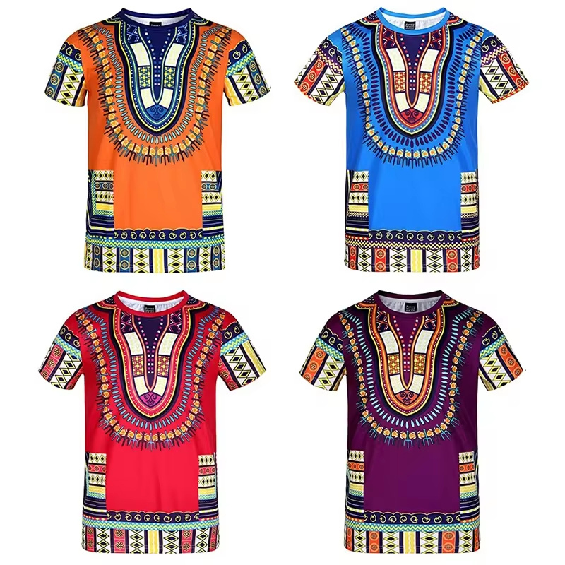 Kids Ethnic Fashion - 하라주쿠 3D 프린트 아프리카 다시키 민족