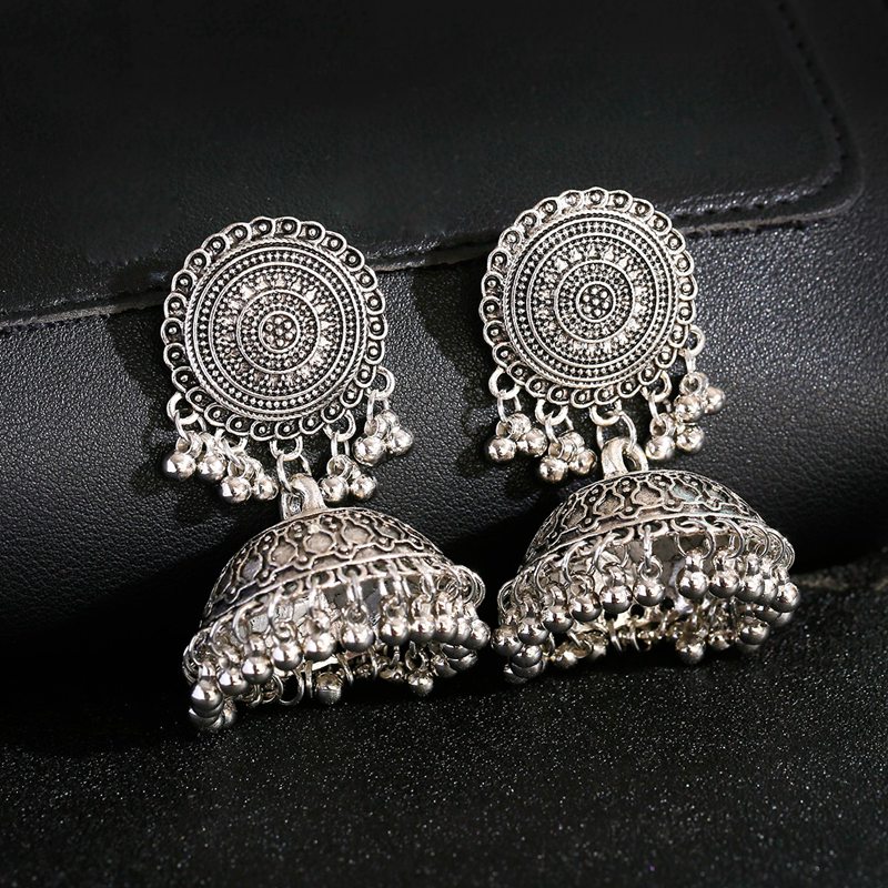 Ethnic Indian Fashion - 에스닉 여성용 실버 컬러 벨, 인도