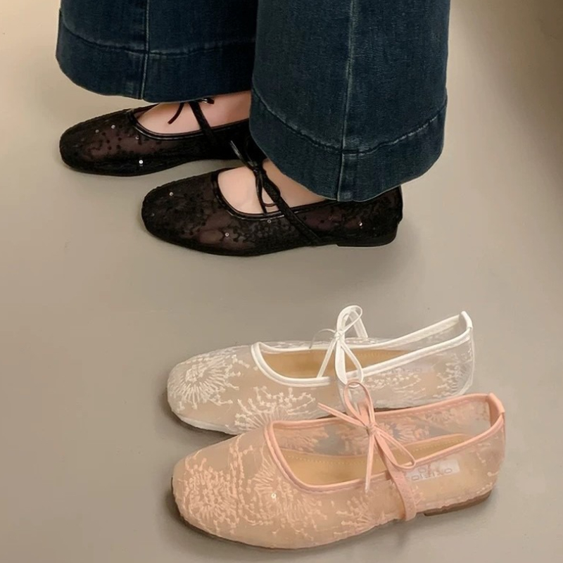 Ethnic Fashion Walk - 2026 여성 봄 여름 발레 플랫