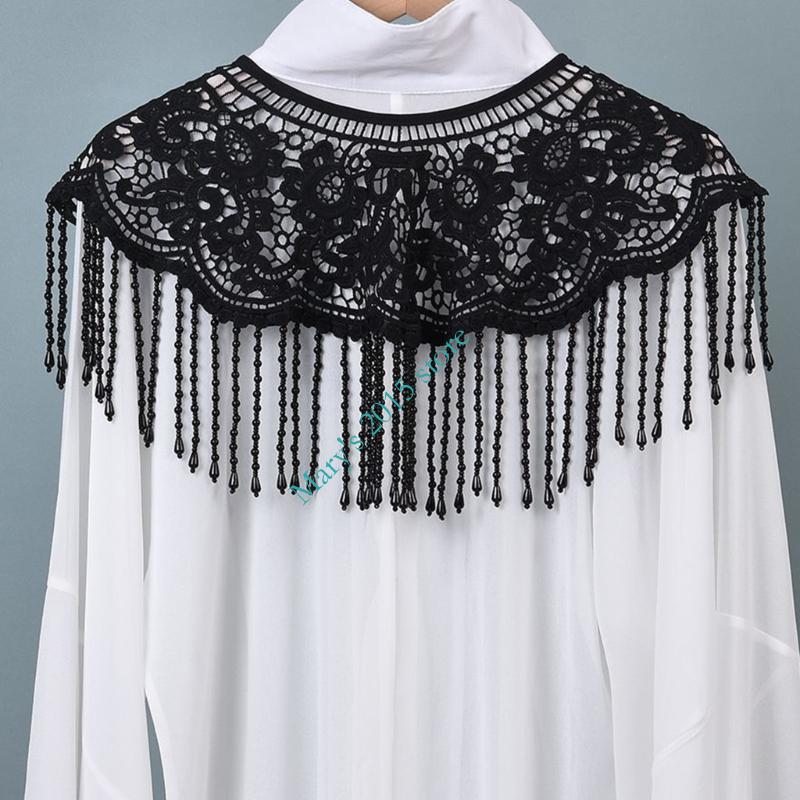 파란색 진주 장식품과 전통 중국 스타일 수 놓은 어깨  - Ethnic Fashion Designers 리뷰 및 가격
